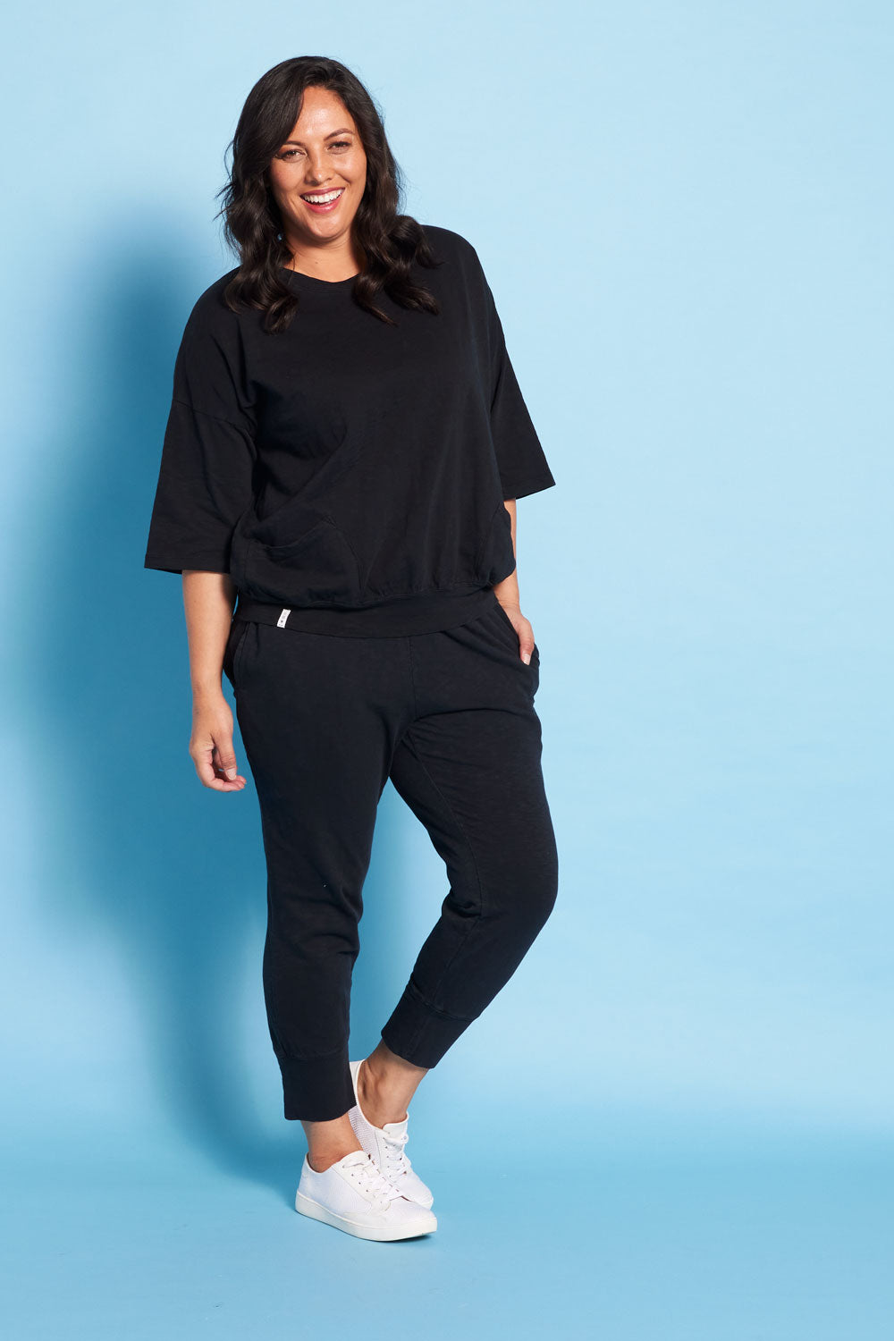 Mazie Pocket Sweater - Washed Black