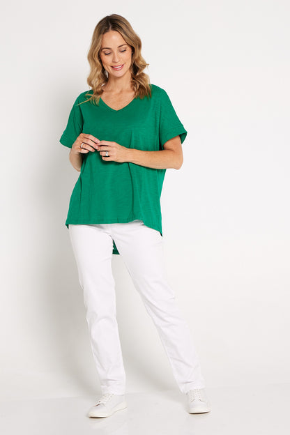 Mina Panel Tee - Green