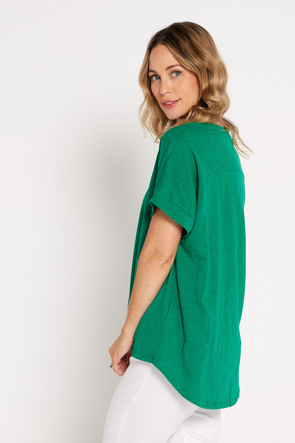 Mina Panel Tee - Green