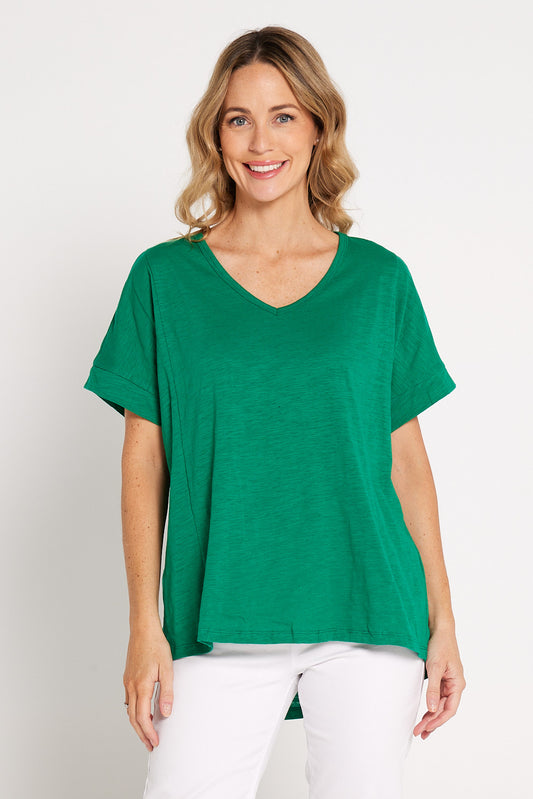 Mina Panel Tee - Green