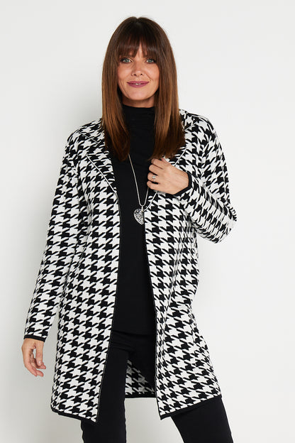 Miranda Knit Jacket - Houndstooth