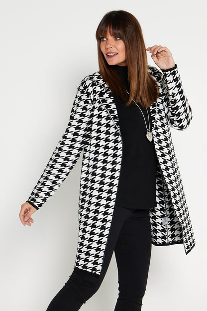 Miranda Knit Jacket - Houndstooth