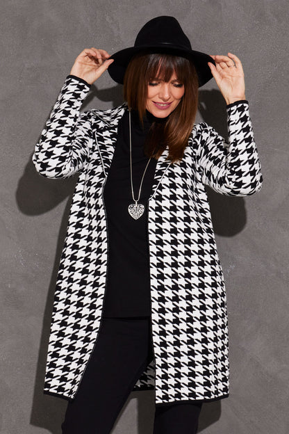 Miranda Knit Jacket - Houndstooth