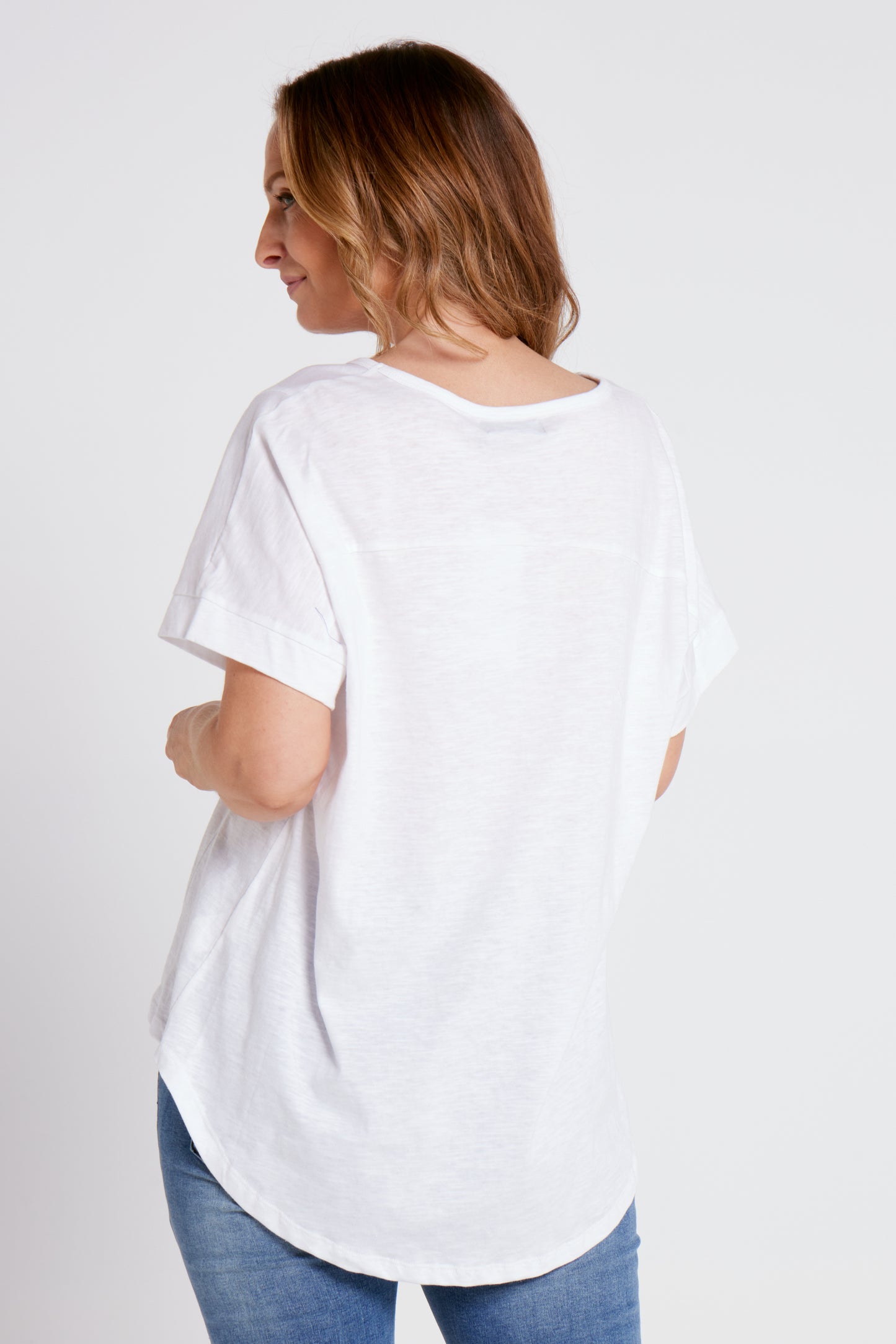 Mina Panel Tee - White