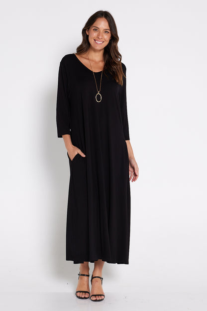 Raja Bamboo Dress - Black