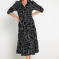 Ronan Shirt Dress - Black Print