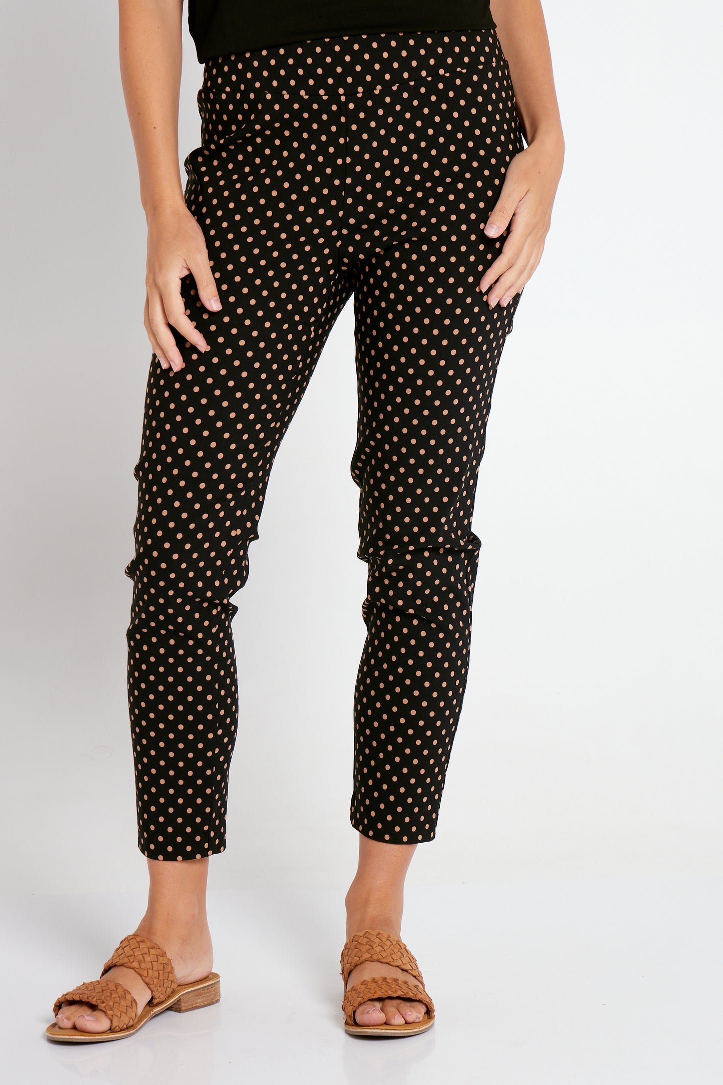 Rhythmic Pants - Black/Camel Spot