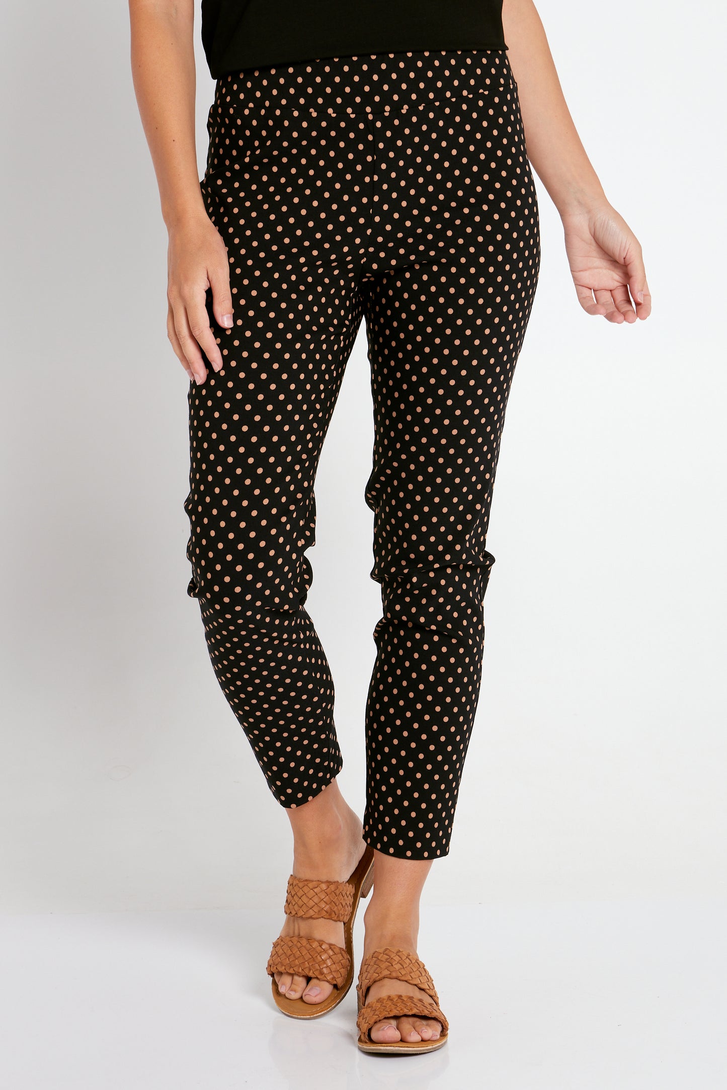 Rhythmic Pants - Black/Camel Spot