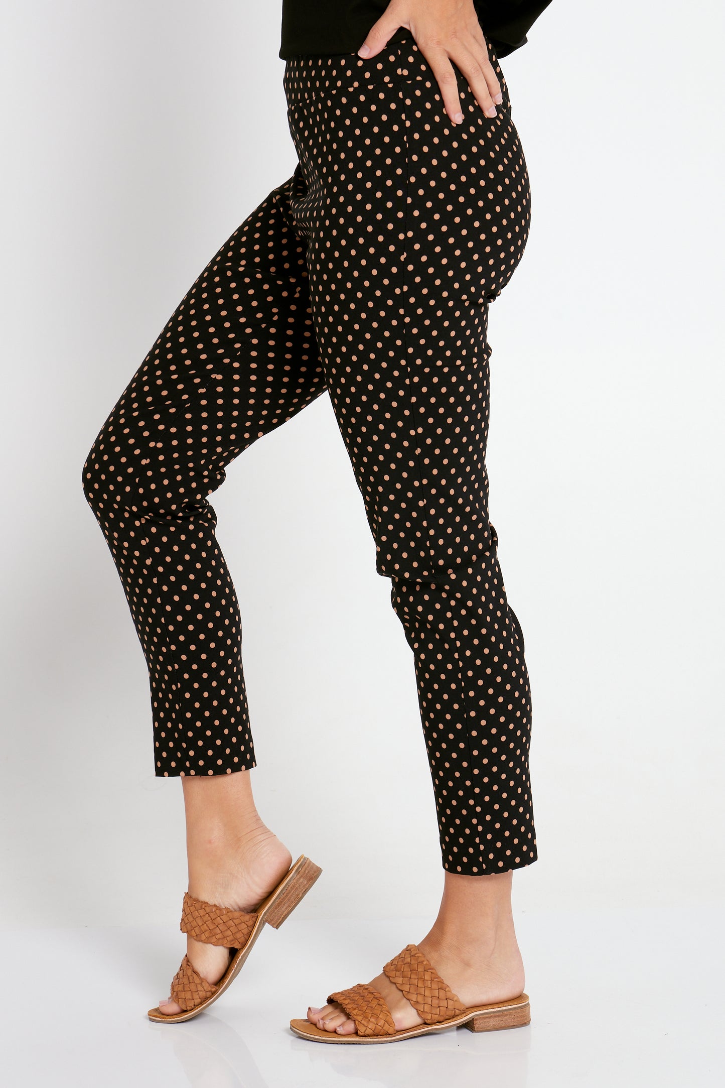 Rhythmic Pants - Black/Camel Spot