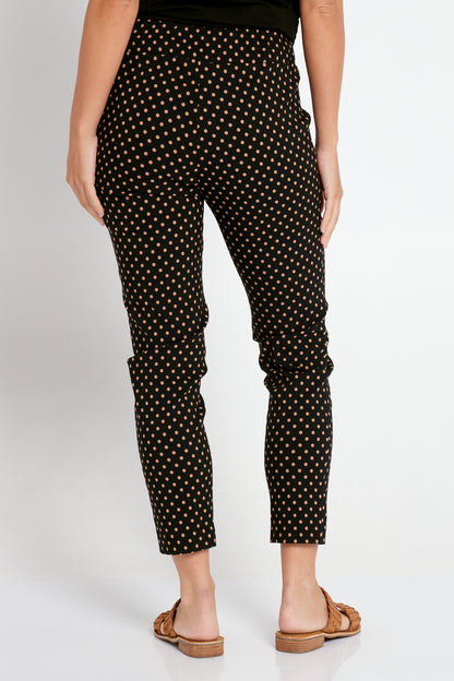 Rhythmic Pants - Black/Camel Spot