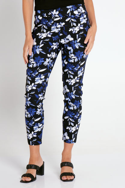 Rhythmic Pants - Black/Navy Floral