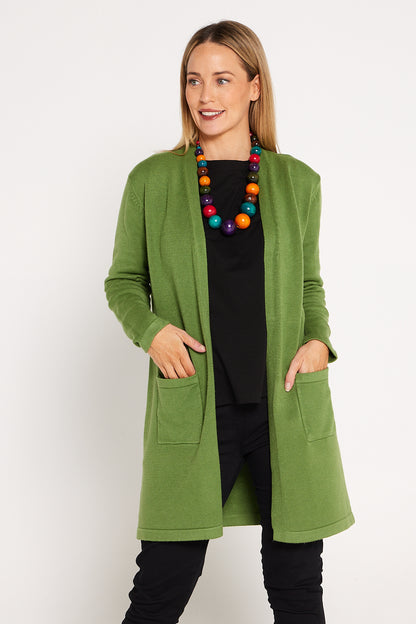 Salima Cardigan - Apple Green