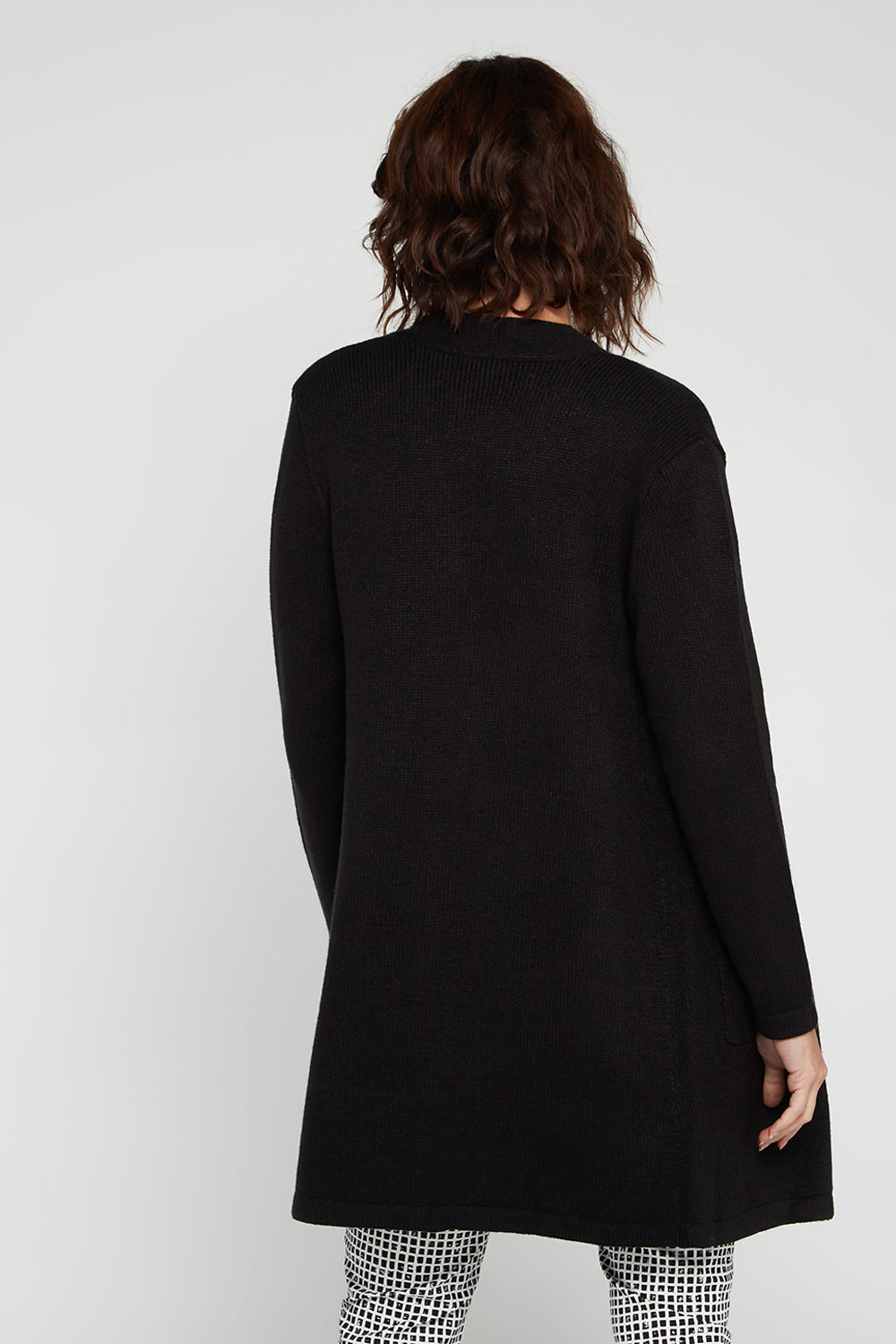 Salima Wool Blend Cardigan - Black