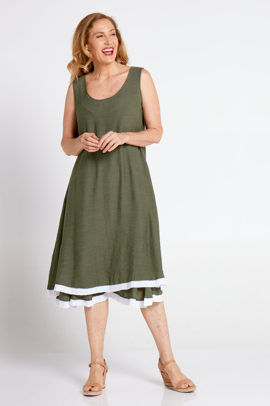 Samos Dress - Khaki