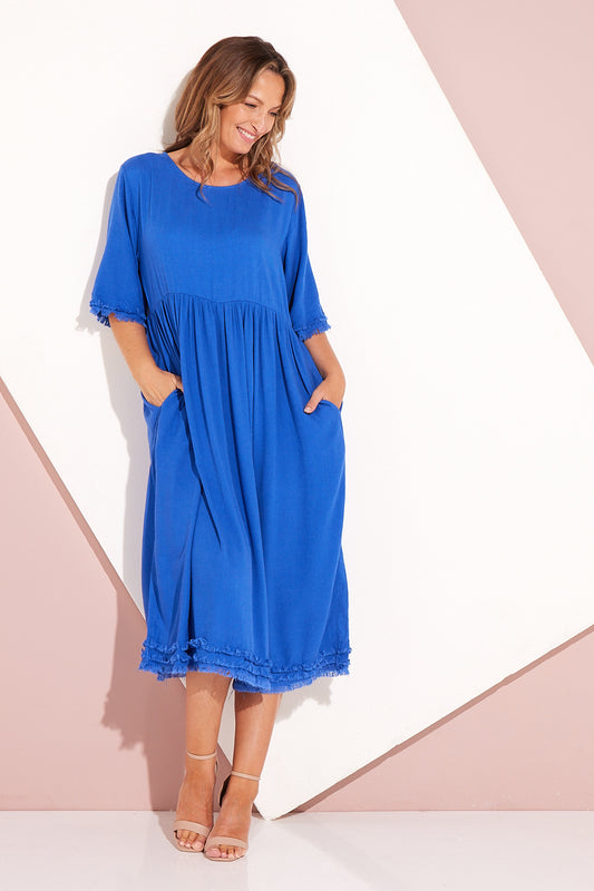 Saskia Dress - Blue