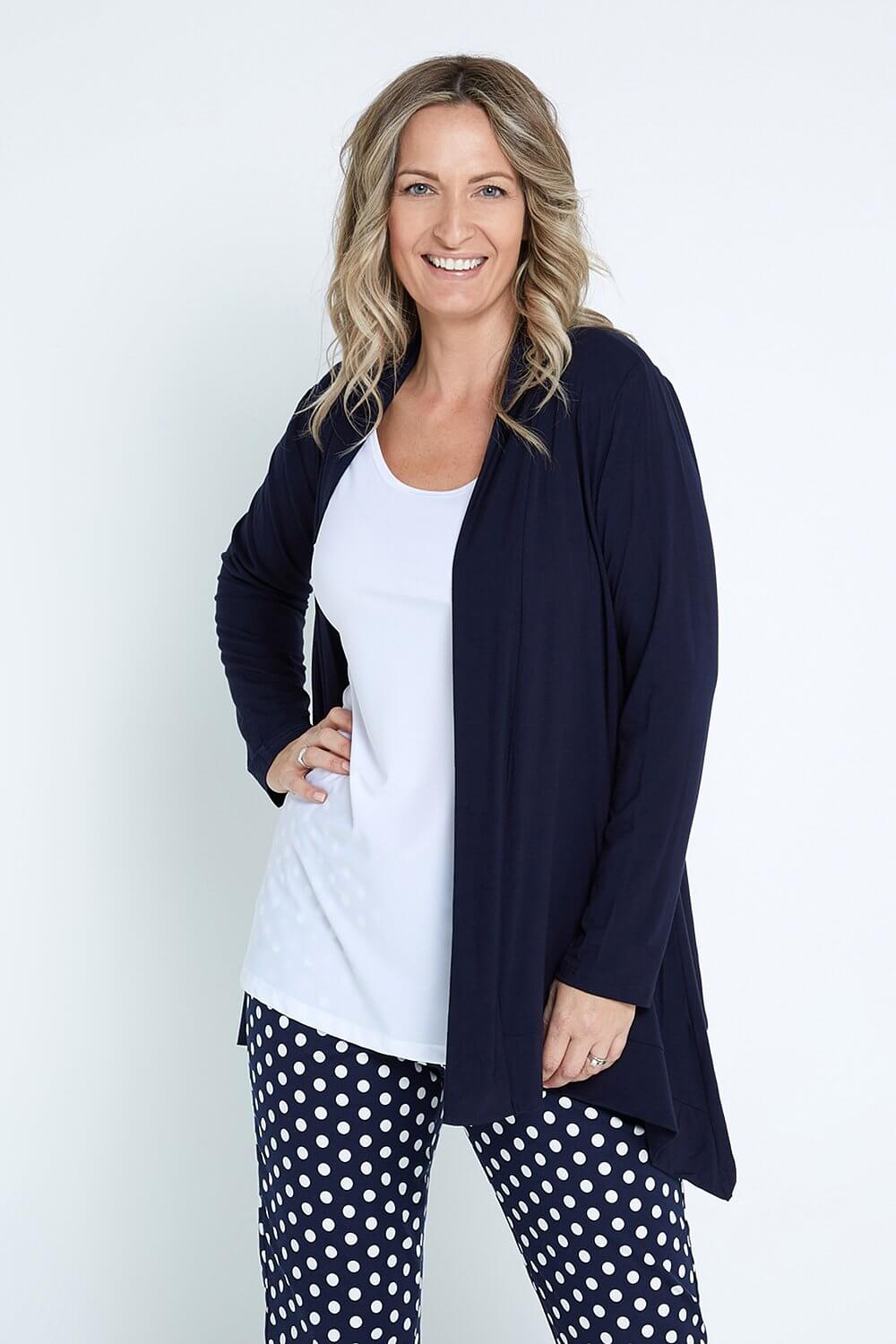 Louise Bamboo Cardi - Dark Navy