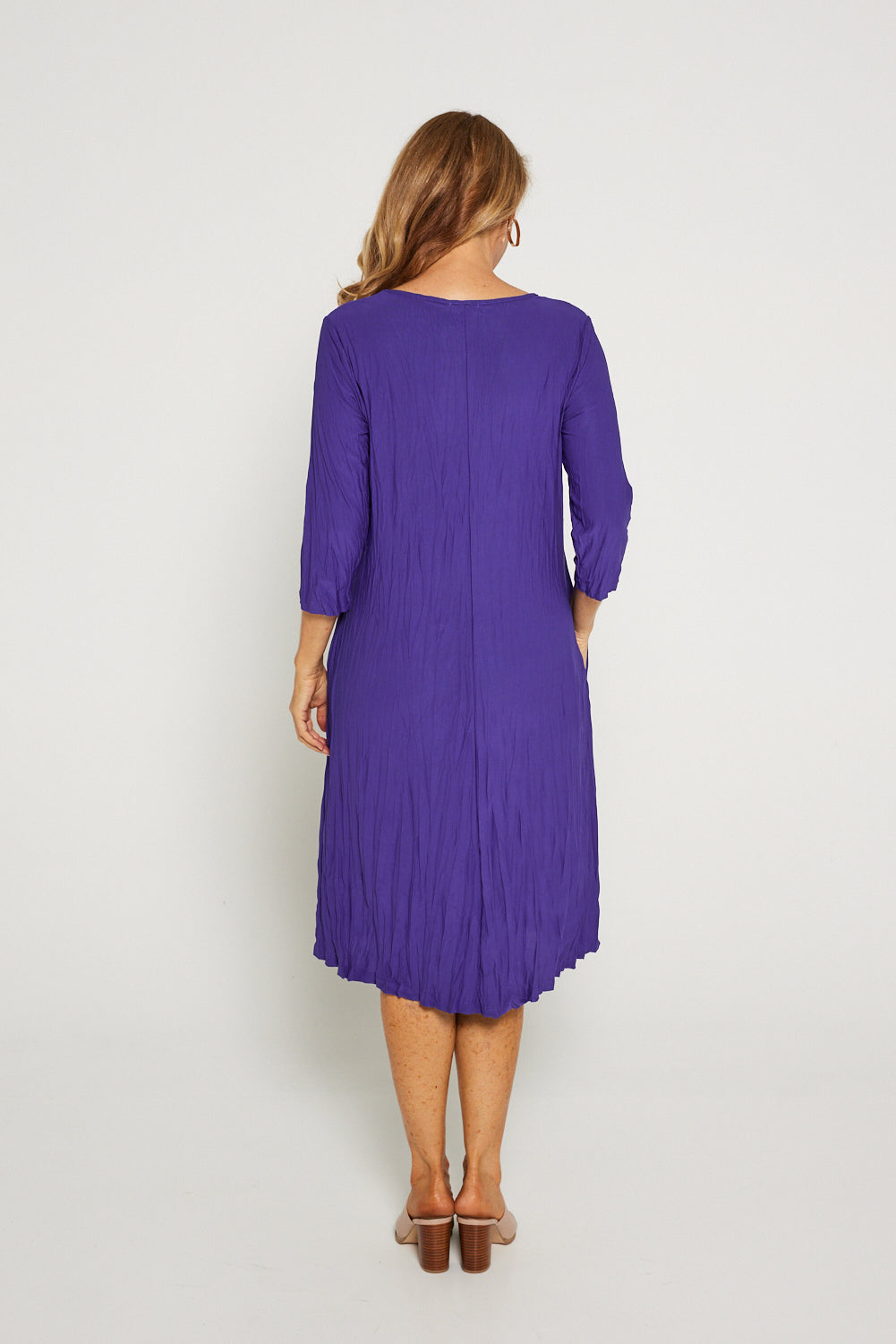 Sleeved Stella Dress - Purple