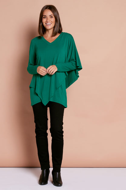 Tahiya Cape Top - Green