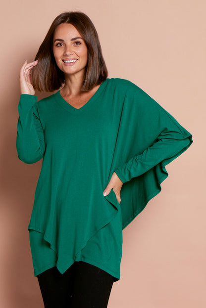 Tahiya Cape Top - Green