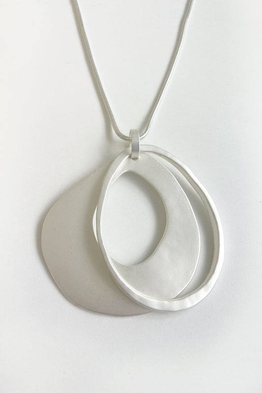 Teardrop Necklace - Silver