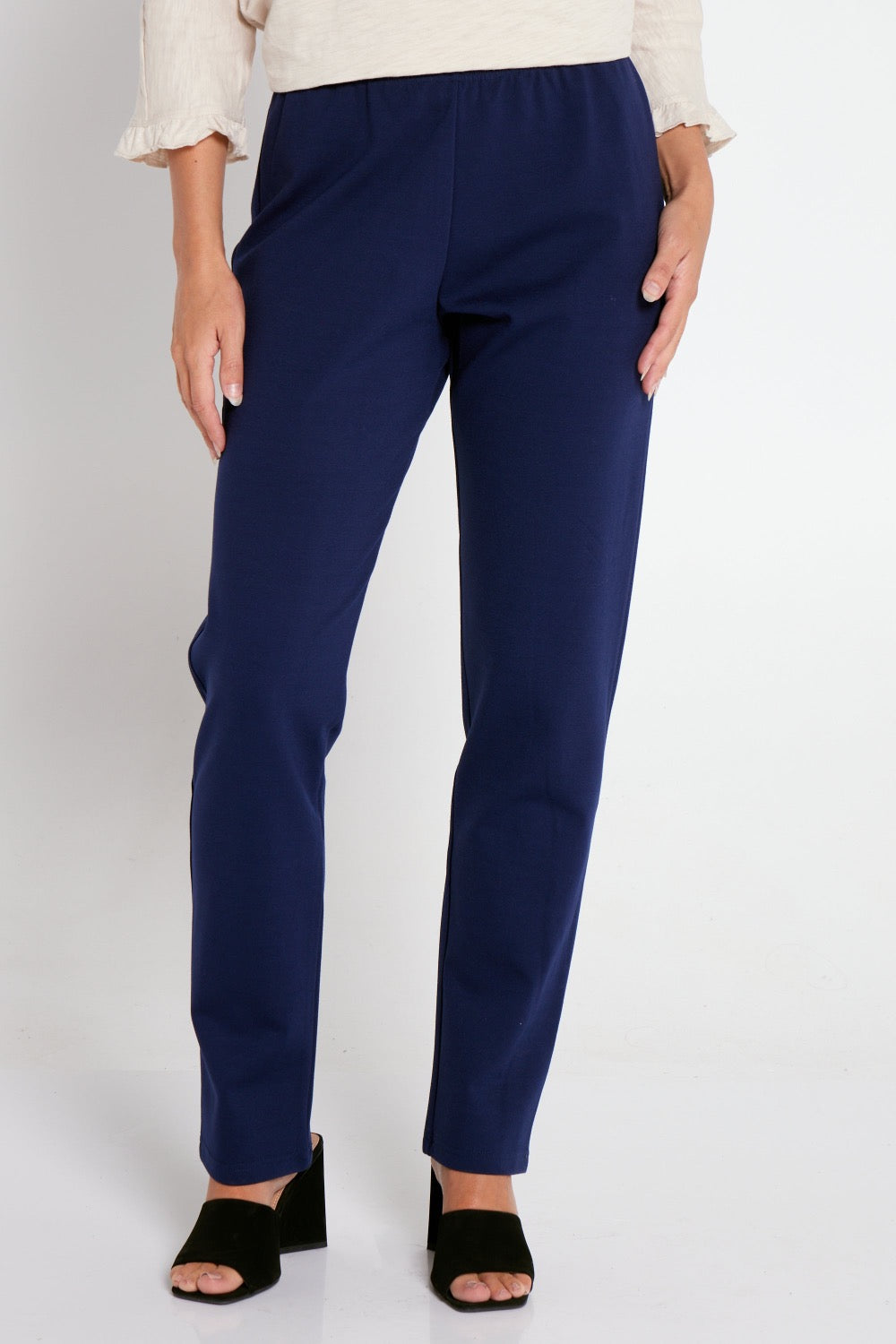 Tracey Ponte Pants - Navy