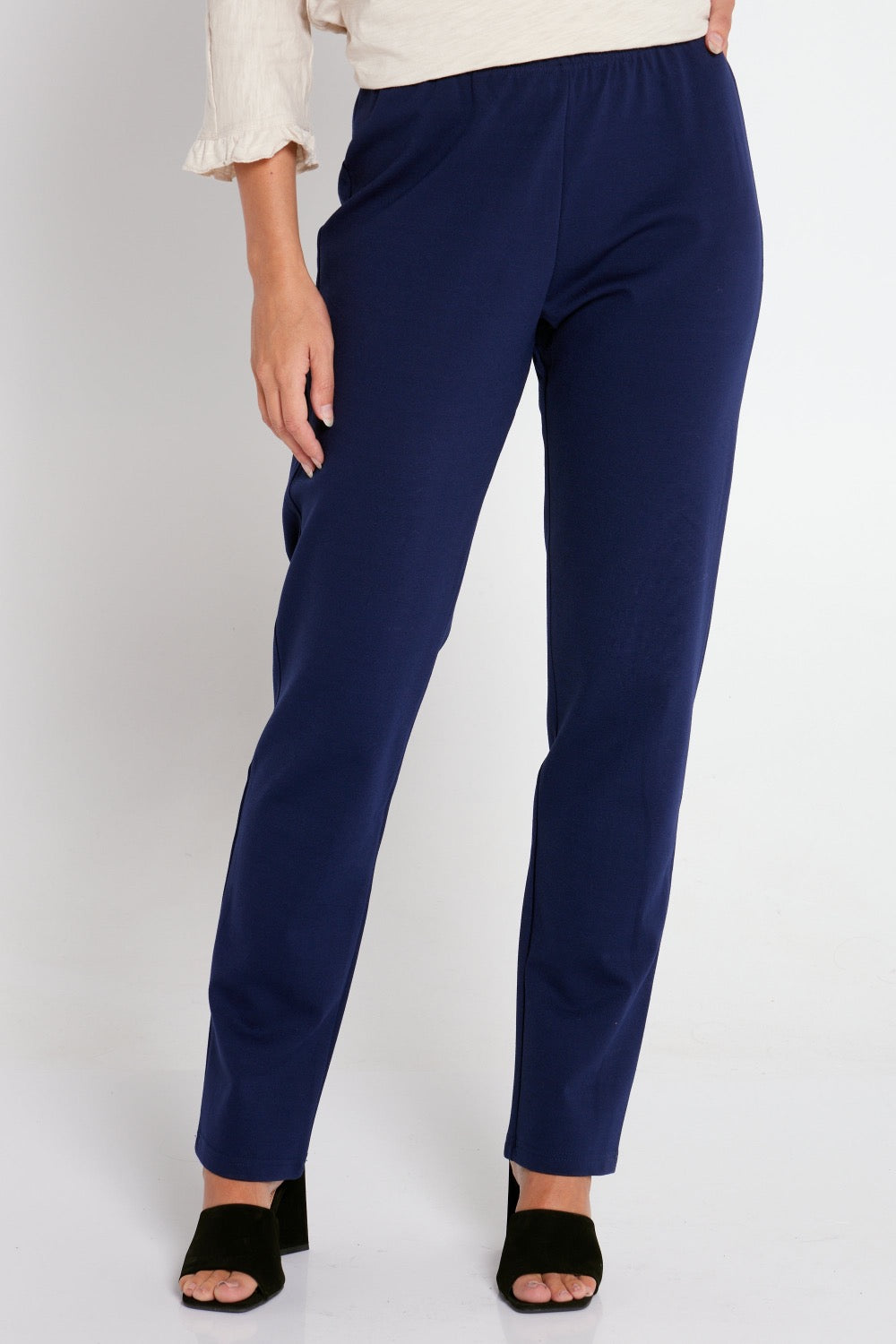 Tracey Ponte Pants - Navy