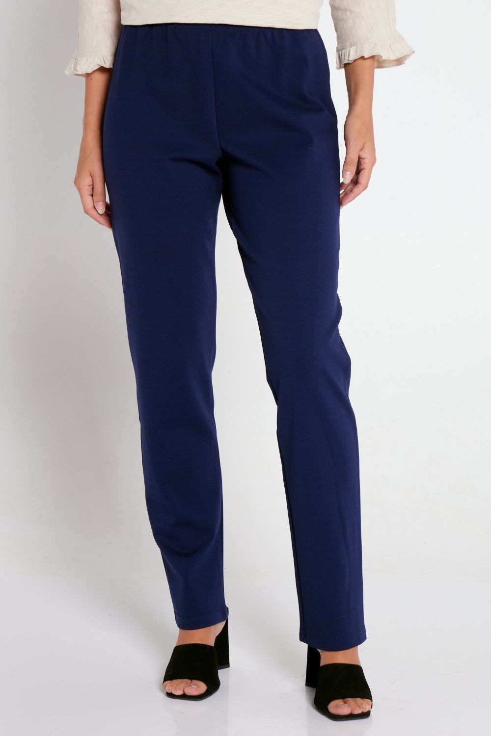 Tracey Ponte Pants - Navy