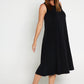 Whitney Swing Slip Dress - Black