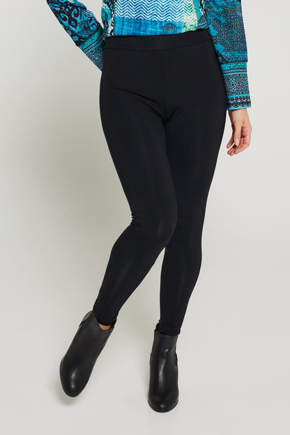 Bamboo Long Leggings - Black