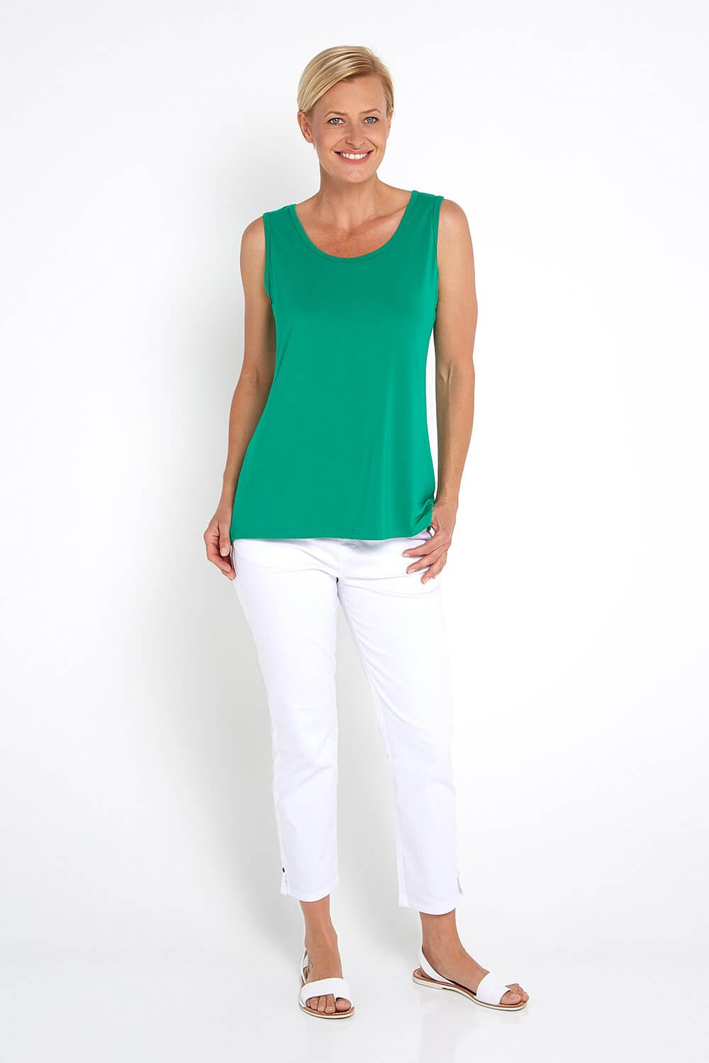 Bamboo Tank Top - Emerald