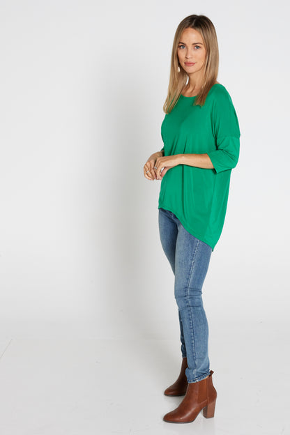 Irena Bamboo Top - Emerald