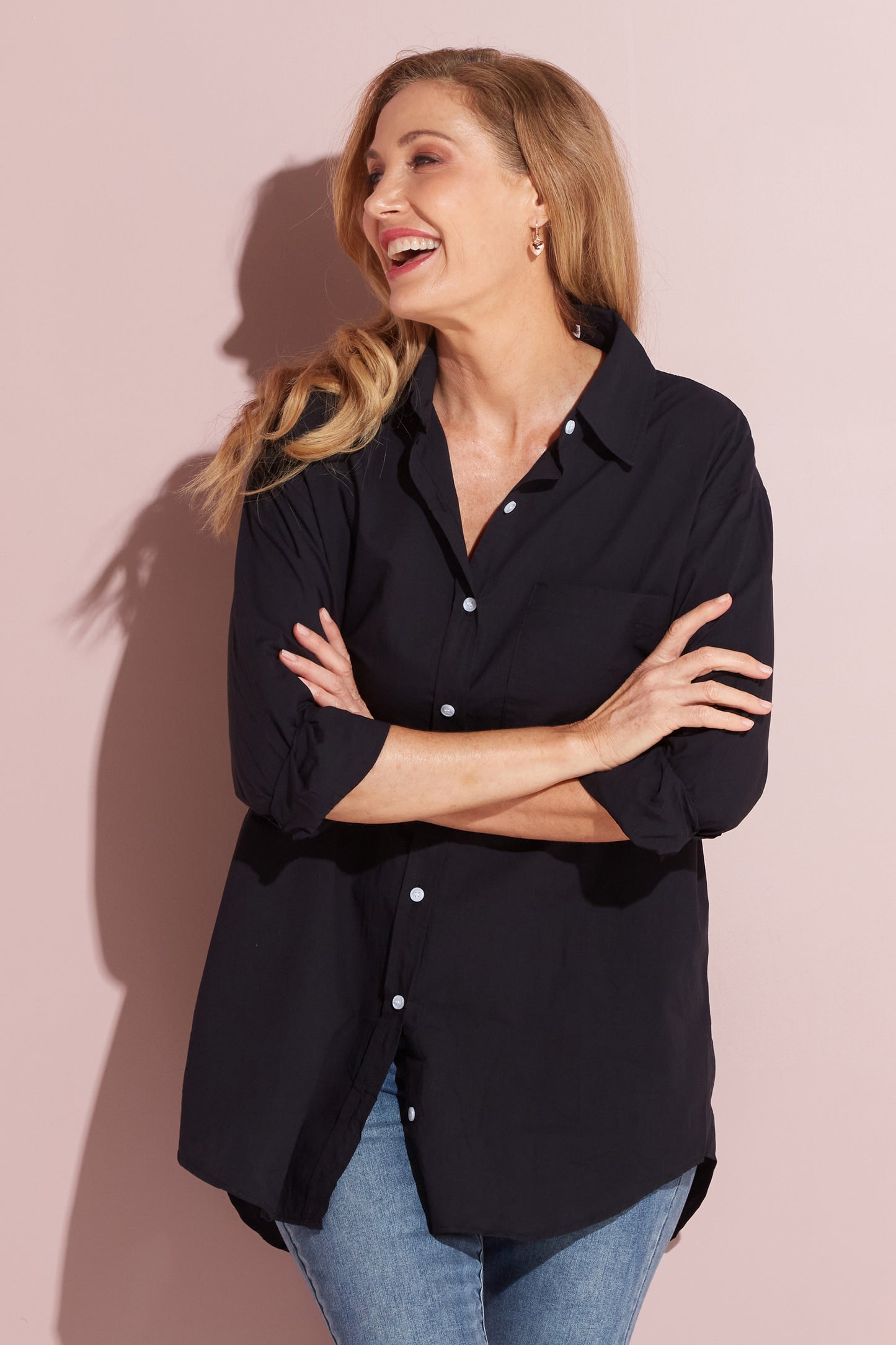 Joan Cotton Shirt - Black