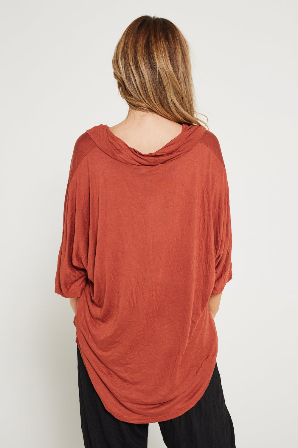 Mandy Cowl Top - Brick