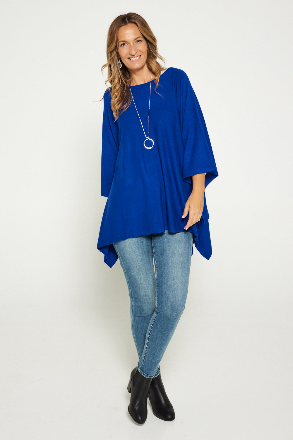 Marcy Knit Top - Cobalt