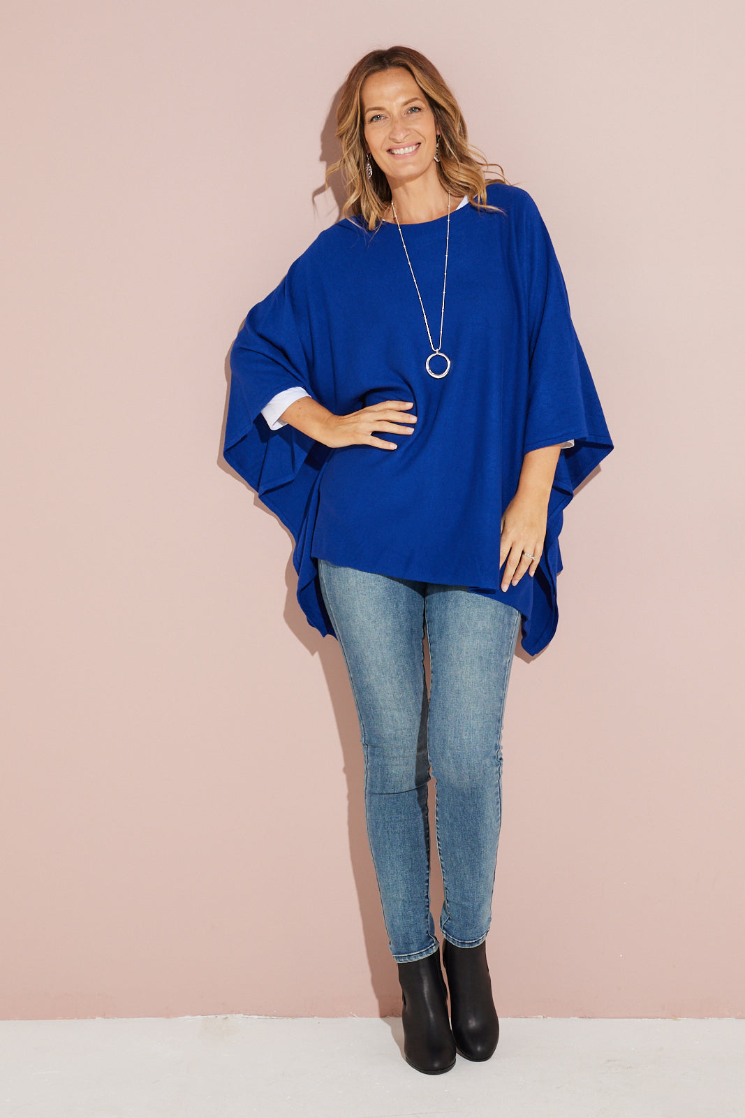 Marcy Knit Top - Cobalt