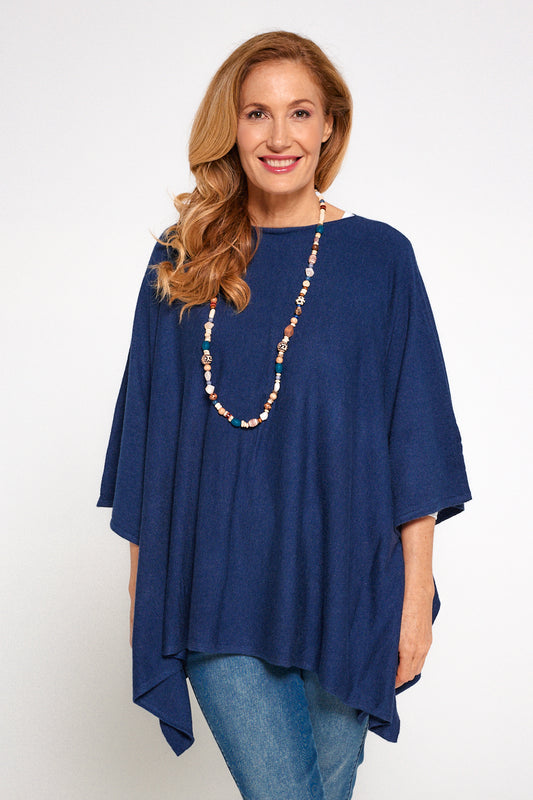 Marcy Knit Top - Navy