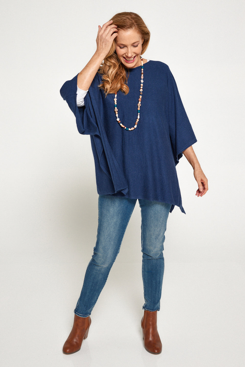 Marcy Knit Top - Navy