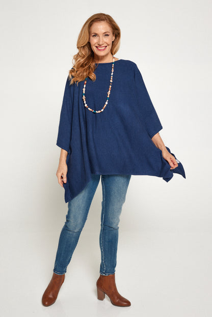 Marcy Knit Top - Navy