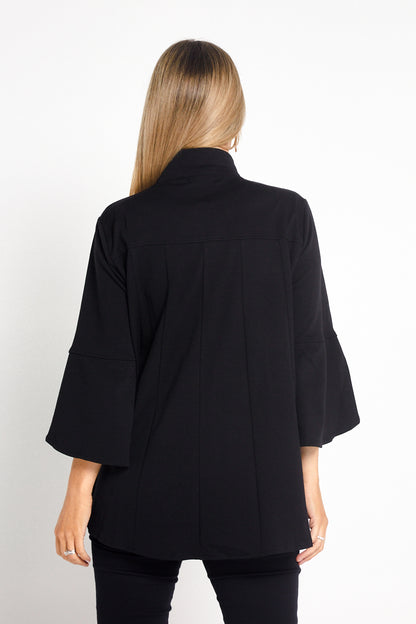 Jocelyn Tulip Sleeve Jacket - Black