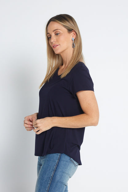 Bamboo Tee - Dark Navy