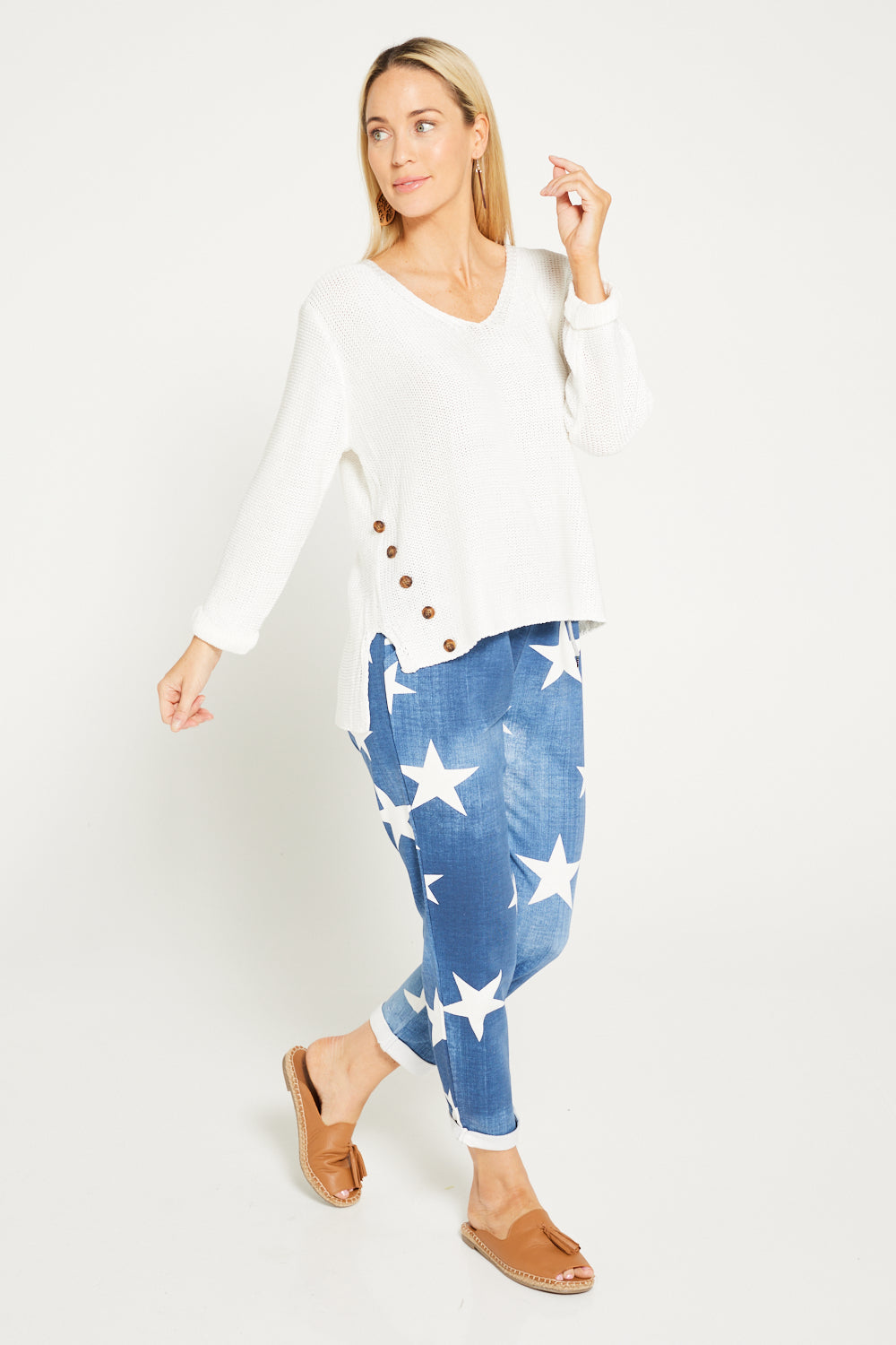 Lipari Pants - Dark Denim Star