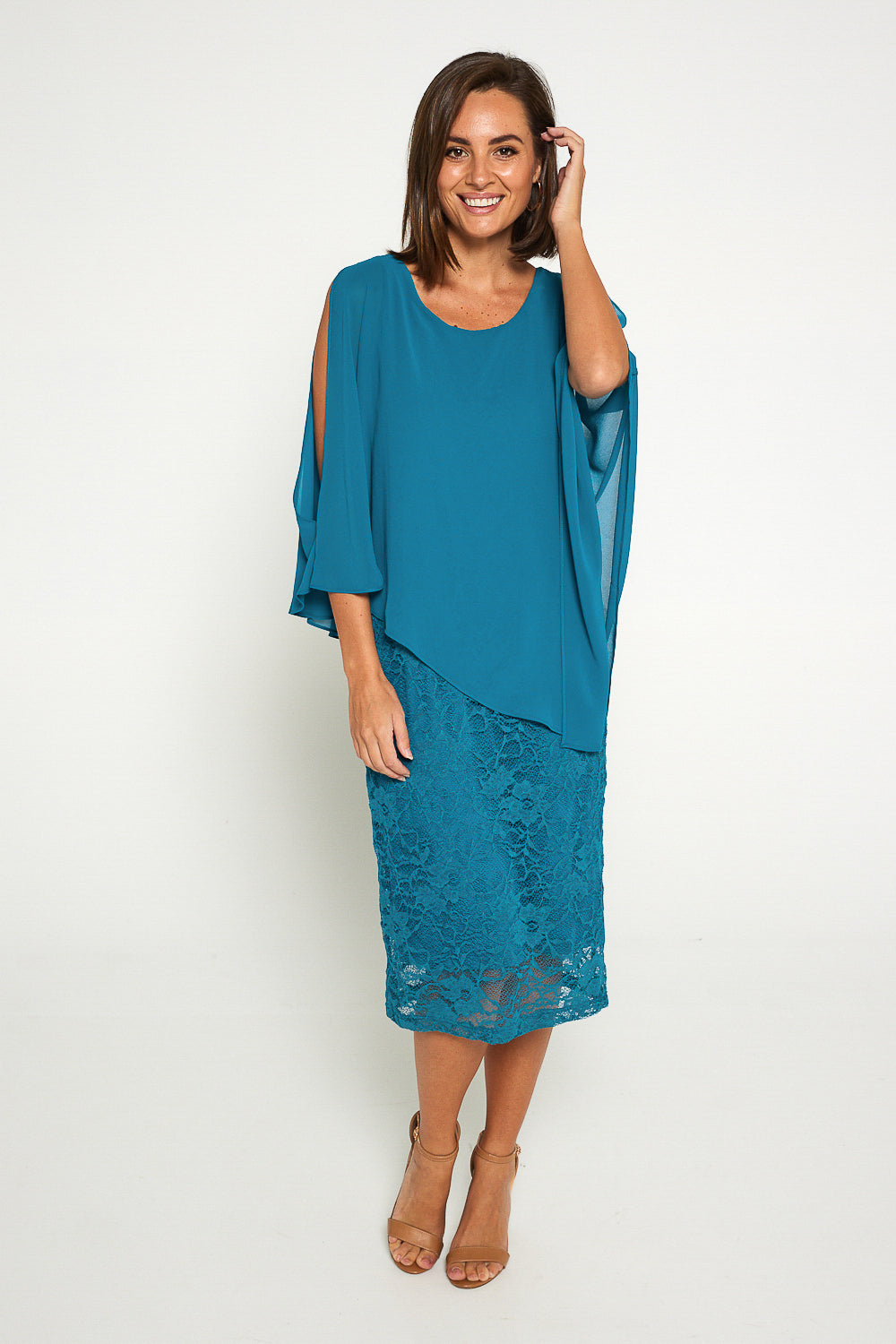 Abigail Dress - Teal