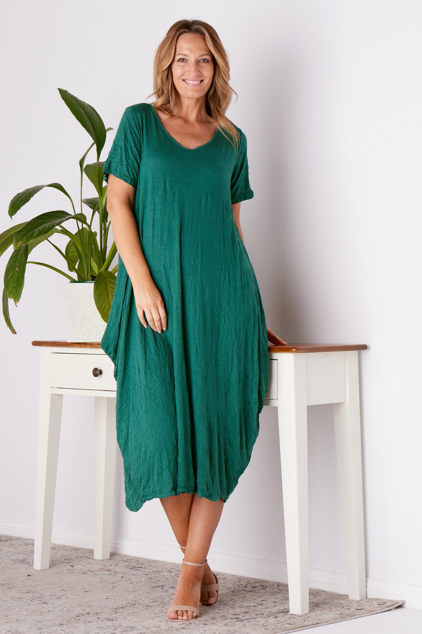 Zoe Dress - Forest Green