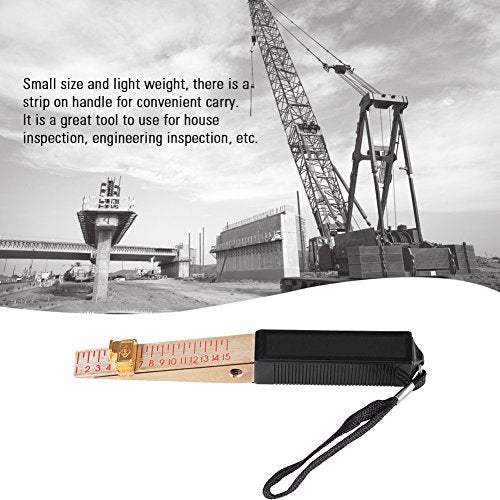 0.2/0.5MM Wedge-Shaped Vernier Feeler Gauge, House Engineering Inspection Flatness Measuring Tool(Precision 0.5mm)