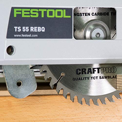 Trend CSB/165/3PK/A Craft Pro Triple Pack of TCT Blades Ideal for Dewalt DWS520K and Makita SP6000 Circular Saws, 165mm x 48 Teeth x 20mm Bore, Tungsten Carbide Tipped
