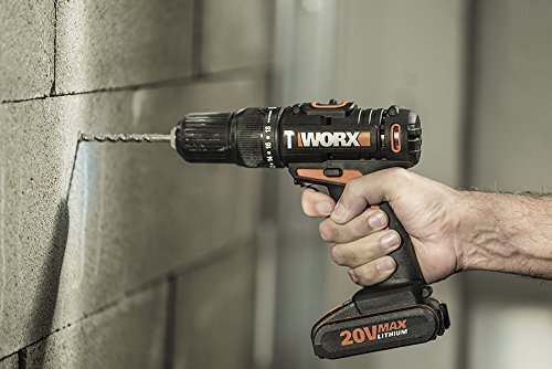 WORX WX938 18V (20V MAX) Impact Driver and Hammer Drill Twin Pack, Black