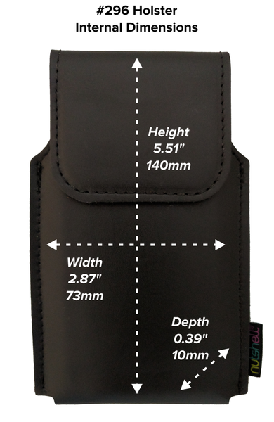 Nutshell leather smartphone holster (296)
