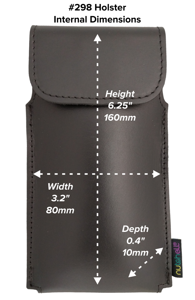 Tall Hip Holster (298) Dimensions