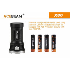 25000 Lumen Compact Flashlight/searchlight- Acebeam X80 - Flashlights - Acebeam - Colonel Mustard