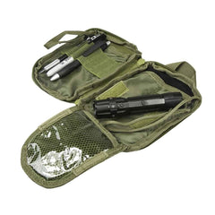ADMIN POUCH WITH US FLAG PATCH - GREEN - Trailfinder